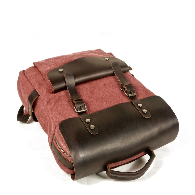 Rose red backpack