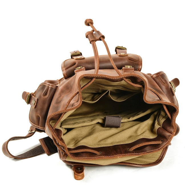 Leather backpack 1