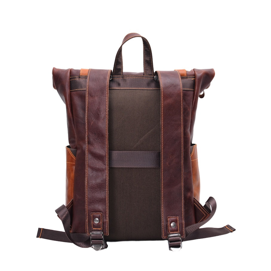 Leather backpack