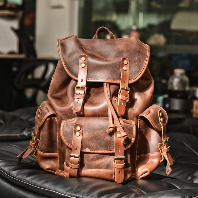 Leather backpack 1