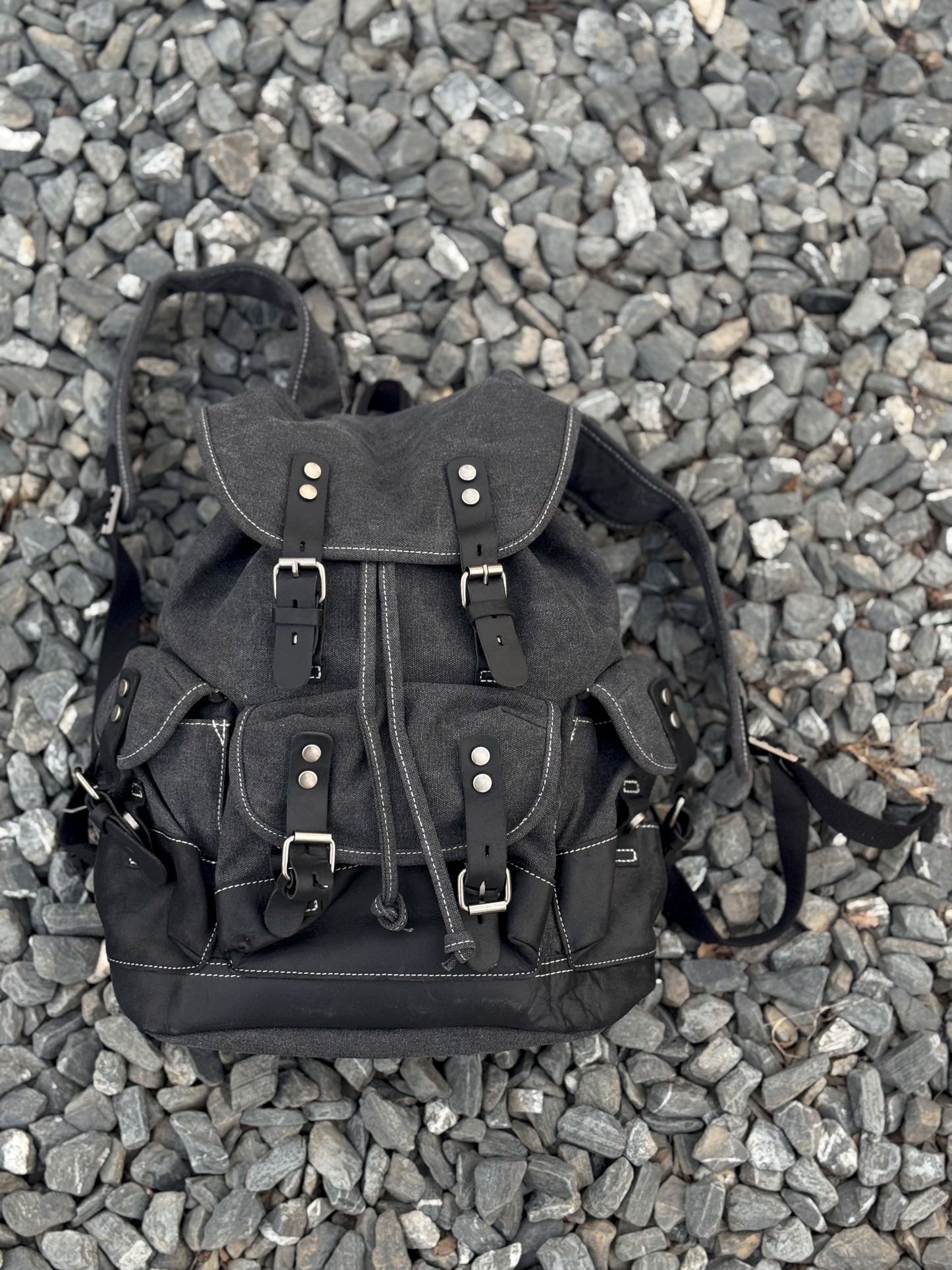 Grey backpack