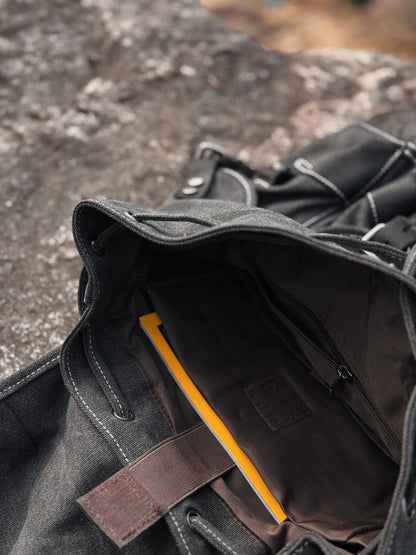 Grey backpack